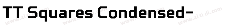 TT Squares Condensed字体转换